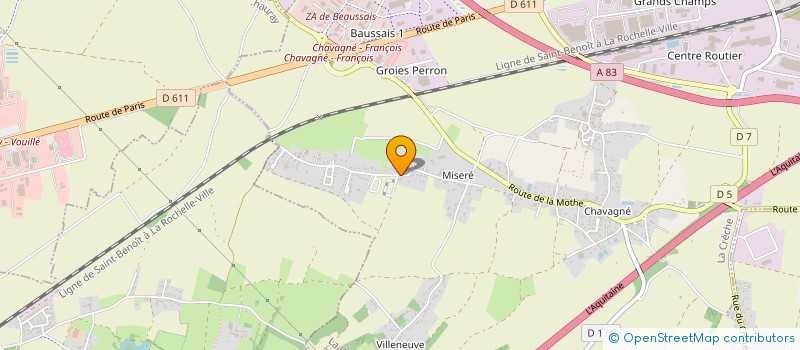 localisation de l'entreprise SCI LES HIRONDELLES  LA CRECHE