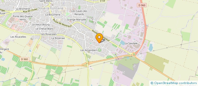 localisation de l'entreprise SCI LES HIRONDELLES  DOUE-EN-ANJOU