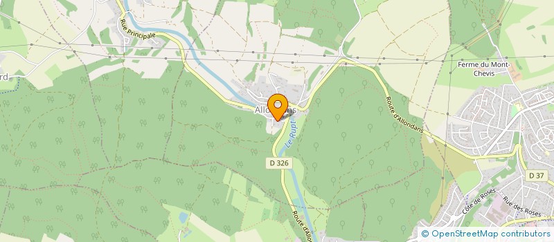 localisation de l'entreprise SCI LES HIRONDELLES  ALLONDANS