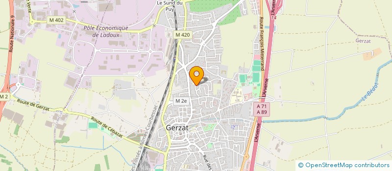 localisation de l'entreprise SCI LES HIRONDELLES  GERZAT