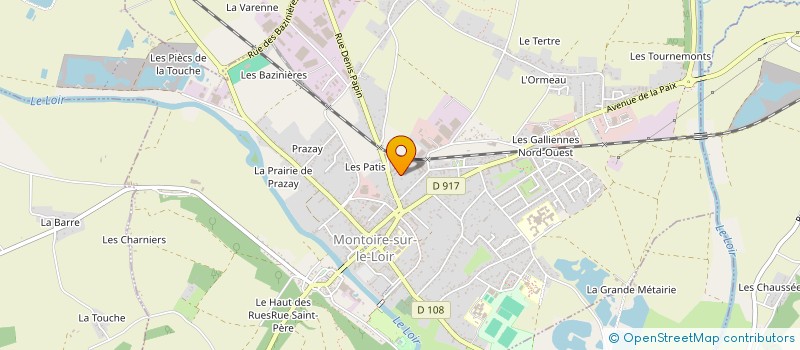 localisation de l'entreprise SCI LES HIRONDELLES  MONTOIRE-SUR-LE-LOIR