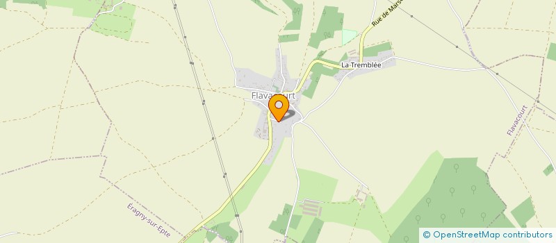 localisation de l'entreprise SCI LES HIRONDELLES  FLAVACOURT