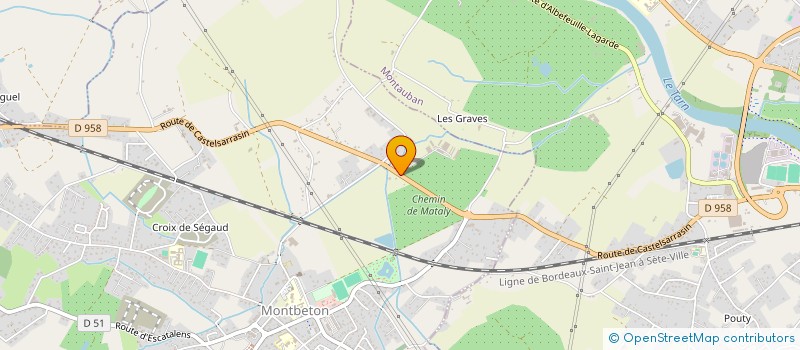 localisation de l'entreprise SCI LES HIRONDELLES  MONTBETON