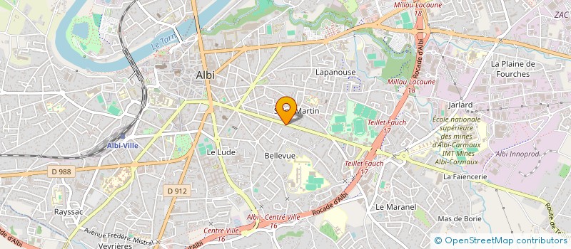 localisation de l'entreprise SCI LES HIRONDELLES à ALBI