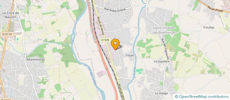 localisation de l'entreprise SCI LES HIRONDELLES  SAINT-HILAIRE-DE-BRETHMAS