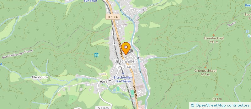 localisation de l'entreprise SCI LES HISTORIENS  BITSCHWILLER-LES-THANN