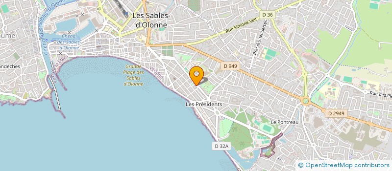 localisation de l'entreprise SCI LES HOHNELE à LES SABLES D'OLONNE