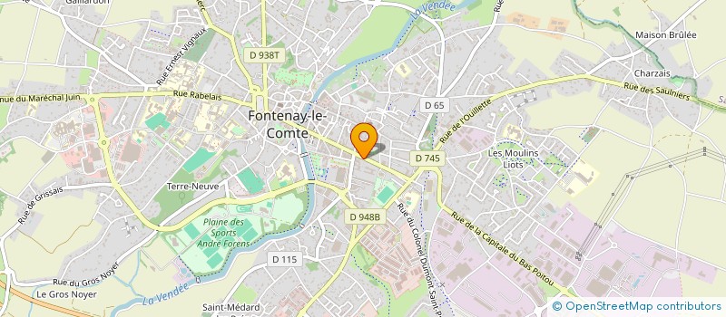 localisation de l'entreprise SCI LES HORIZONS DES LOGES  FONTENAY-LE-COMTE