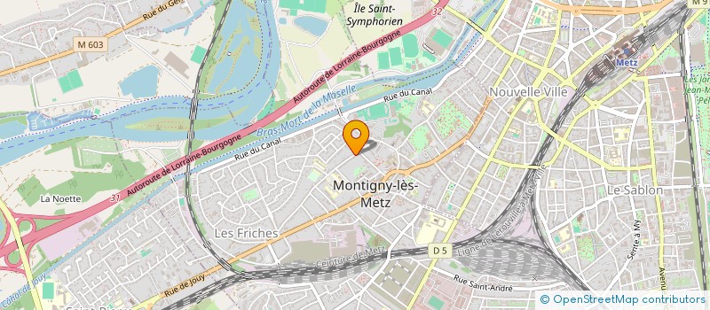 localisation de l'entreprise SCI LES HORTENSIAS à MONTIGNY-LES-METZ