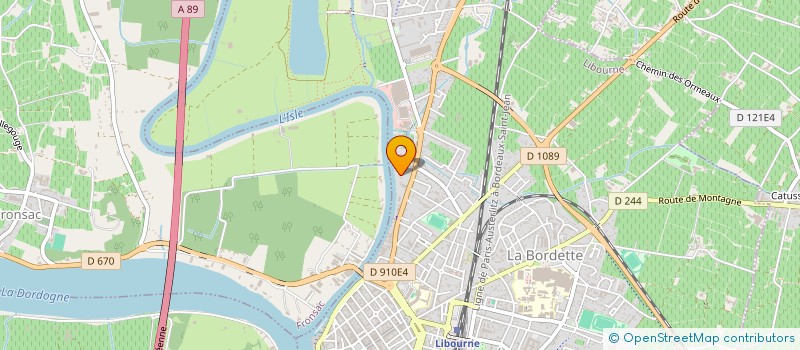 localisation de l'entreprise SCI LES HORTENSIAS  LIBOURNE