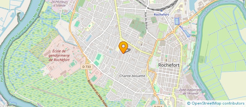 localisation de l'entreprise SCI LES HORTENSIAS  ROCHEFORT