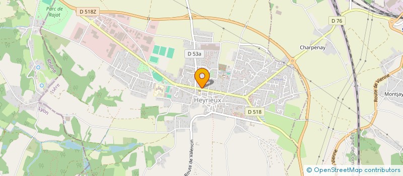 localisation de l'entreprise SCI LES HORTENSIAS  HEYRIEUX