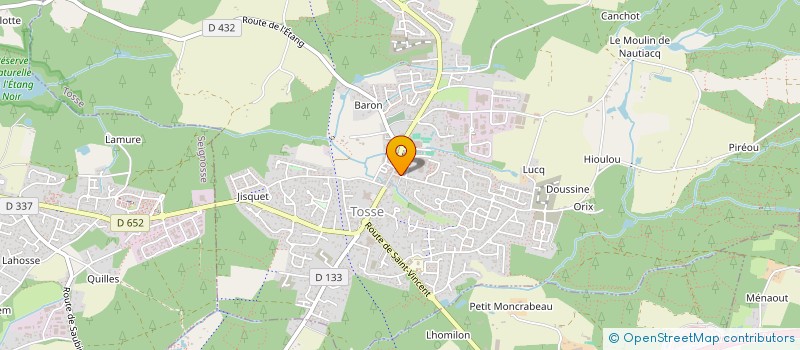 localisation de l'entreprise SCI LES HORTENSIAS  TOSSE