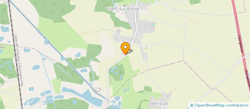 localisation de l'entreprise SCI LES HORTENSIAS  VILLERS-SUR-AUTHIE