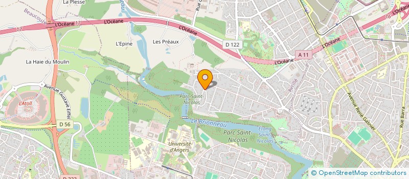 localisation de l'entreprise SCI LES HORTENSIAS à AVRILLE