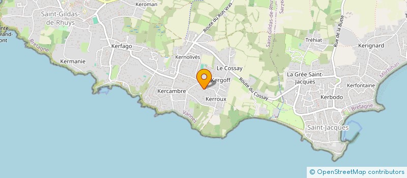 localisation de l'entreprise SCI LES HORTENSIAS DE KERDOIN  SAINT-GILDAS-DE-RHUYS