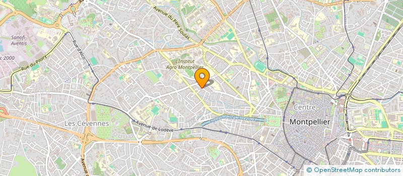 localisation de l'entreprise SCI LES HORTS à MONTPELLIER