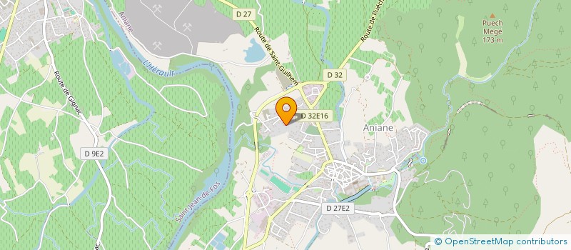 localisation de l'entreprise SCI LES HORTS  ANIANE