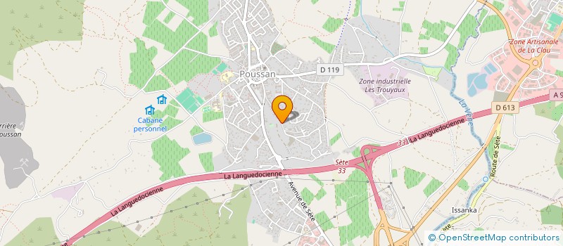 localisation de l'entreprise SCI LES HORTS  POUSSAN