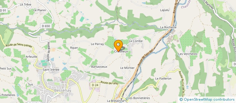 localisation de l'entreprise SCI LES HOTELLERIES  BRUSSIEU