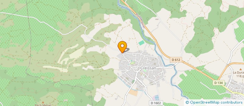 localisation de l'entreprise SCI LES HOTES DE LA COMBE MOUIS  CREISSAN