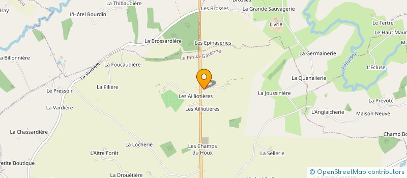 localisation de l'entreprise SCI LES HOUX à LE PIN-LA-GARENNE