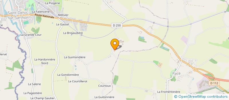 localisation de l'entreprise SCI LES HOUX à SAINT-DENIS-SUR-SARTHON