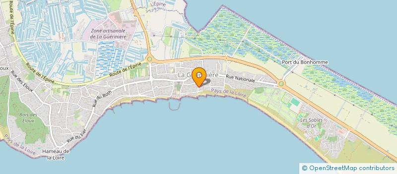 localisation de l'entreprise SCI LES HUBLOTS  LA GUERINIERE