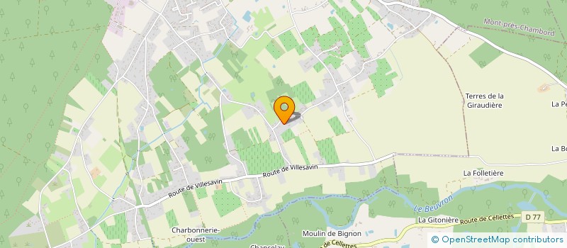 localisation de l'entreprise SCI LES HUCHES  MONT-PRES-CHAMBORD