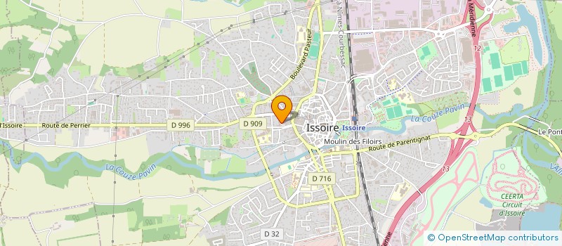 localisation de l'entreprise SCI LES HUILES ESSENTIELLES  ISSOIRE