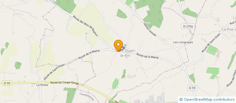 localisation de l'entreprise SCI LES HUIT ACRES  SAINT-OUEN-LE-PIN