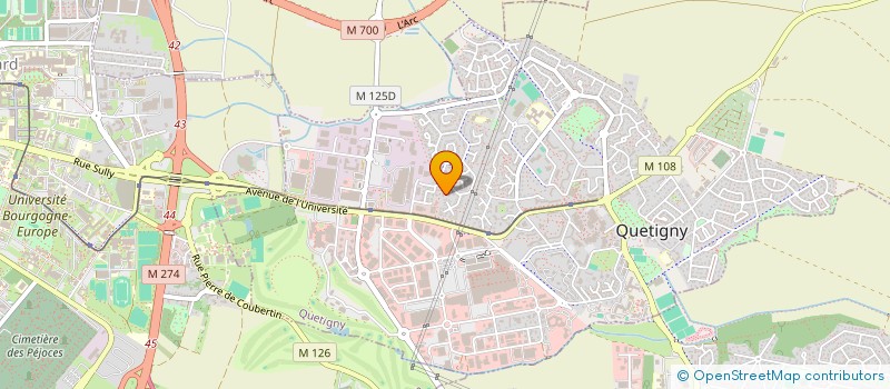 localisation de l'entreprise SCI LES HUMBLOTIERS  QUETIGNY