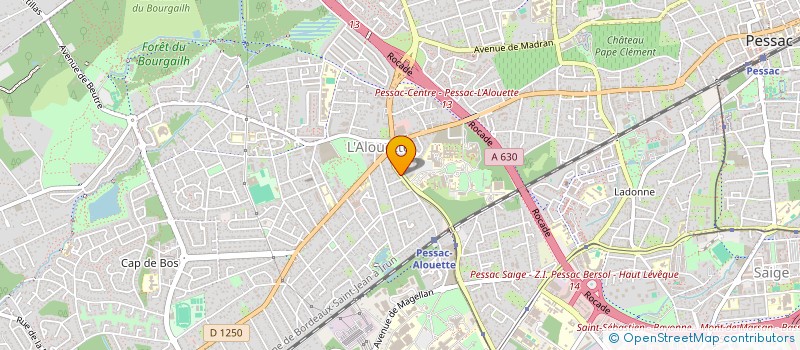 localisation de l'entreprise SCI LES HUNIERS  PESSAC