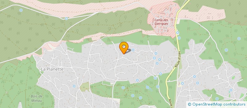 localisation de l'entreprise SCI LES HUPPES  NIMES