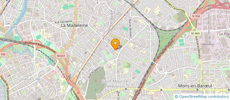 localisation de l'entreprise SCI LES HURES à LILLE