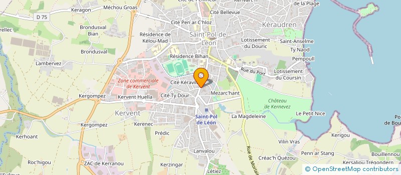 localisation de l'entreprise SCI LES HUTTES  SAINT-POL-DE-LEON