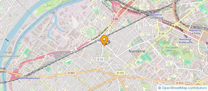 localisation de l'entreprise SCI LES IFS  NANTERRE