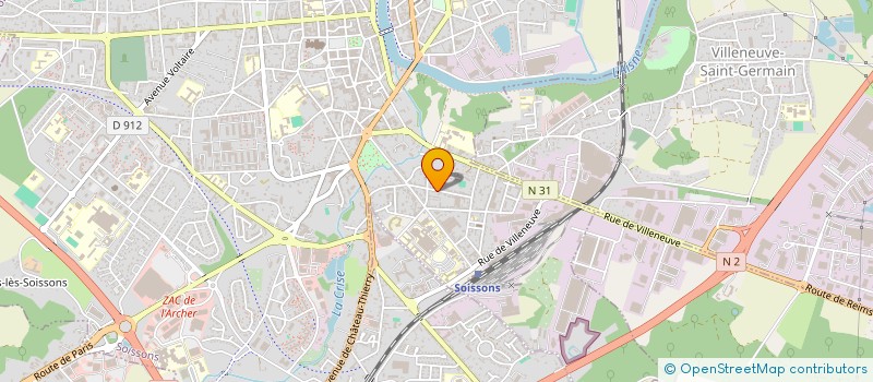 localisation de l'entreprise SCI LES IFS à SOISSONS