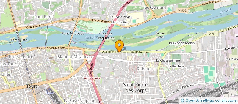 localisation de l'entreprise SCI LES IFS DU PRIEURE  SAINT-PIERRE-DES-CORPS