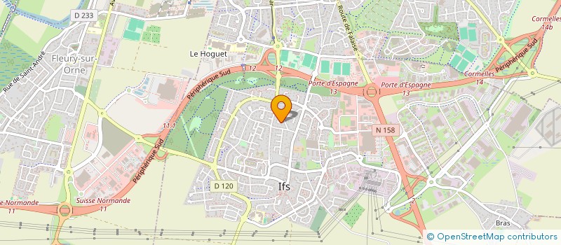 localisation de l'entreprise SCI LES IFS EN FLEURS  IFS