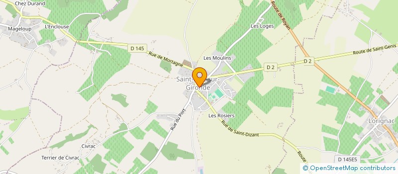 localisation de l'entreprise SCI LES IL  SAINT-FORT-SUR-GIRONDE