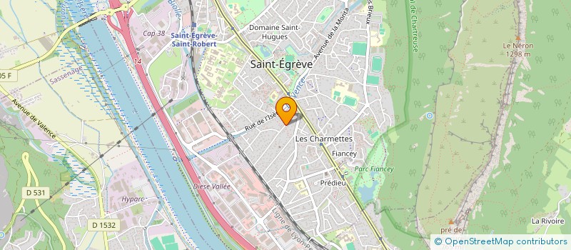 localisation de l'entreprise SCI LES ILES 2  SAINT-EGREVE