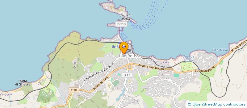 localisation de l'entreprise SCI LES ILES à L'ILE ROUSSE