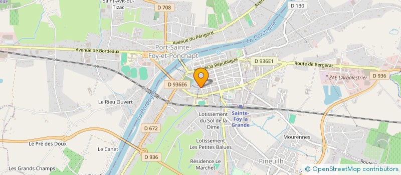 localisation de l'entreprise SCI LES ILES  SAINTE-FOY-LA-GRANDE