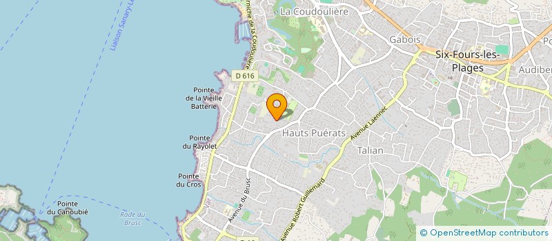 localisation de l'entreprise SCI LES ILES à SIX-FOURS-LES-PLAGES