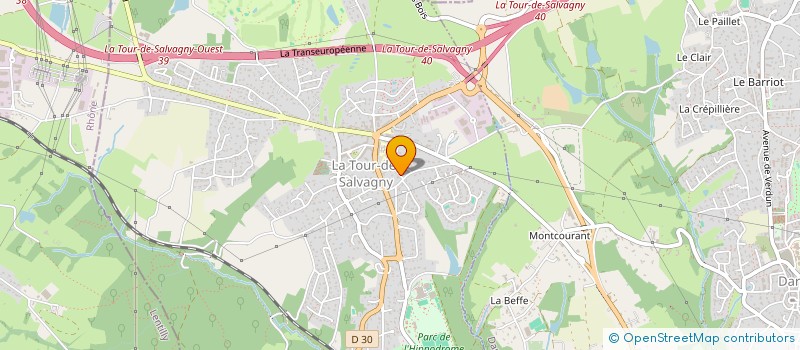 localisation de l'entreprise SCI LES ILES D'OR FRP  LA TOUR-DE-SALVAGNY