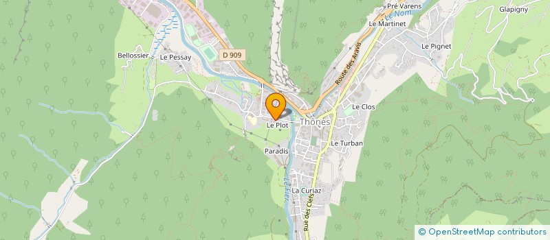 localisation de l'entreprise SCI LES ILES GWENCE à THONES