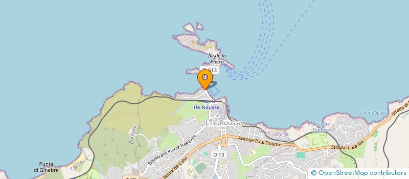 localisation de l'entreprise SCI LES ILES LOINTAINES à L'ILE ROUSSE