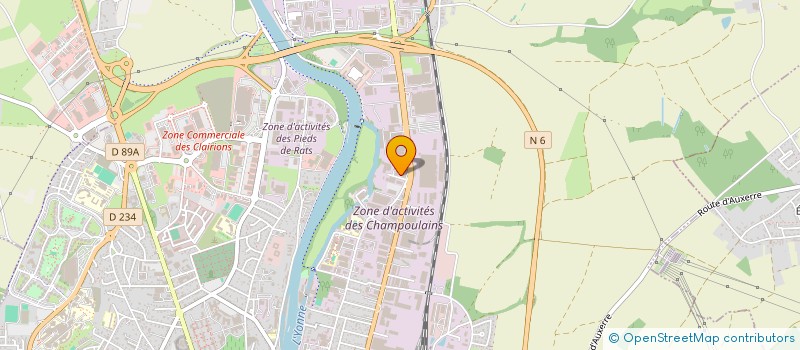 localisation de l'entreprise SCI LES IMAGES à AUXERRE