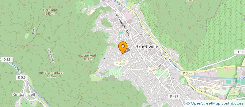 localisation de l'entreprise SCI LES INDESTRUCTIBLES  GUEBWILLER